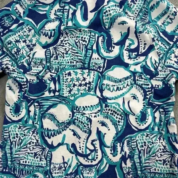 Lilly Pulitzer Hoodie Women XXS UPF 50+ Skipper Popover Keep On Trunkin 1/2 Zip - Picture 11 of 11